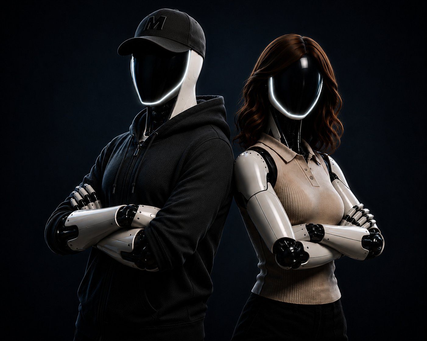 Max and Ava humanoid personalities